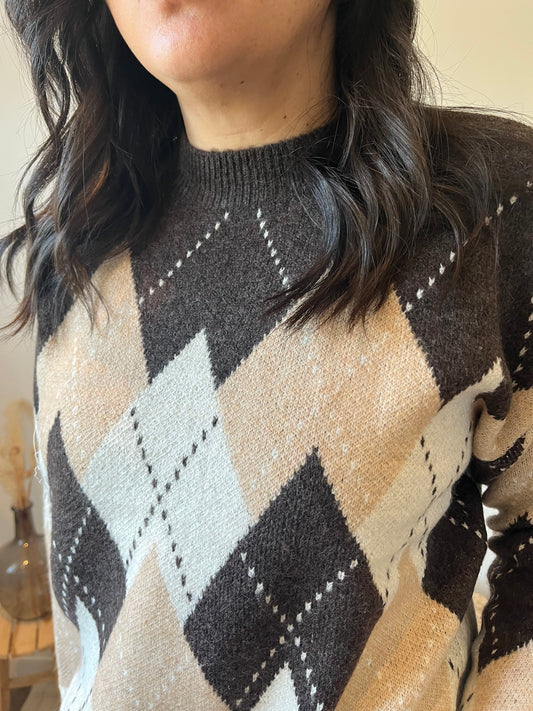 Pull motif losanges "Vega"