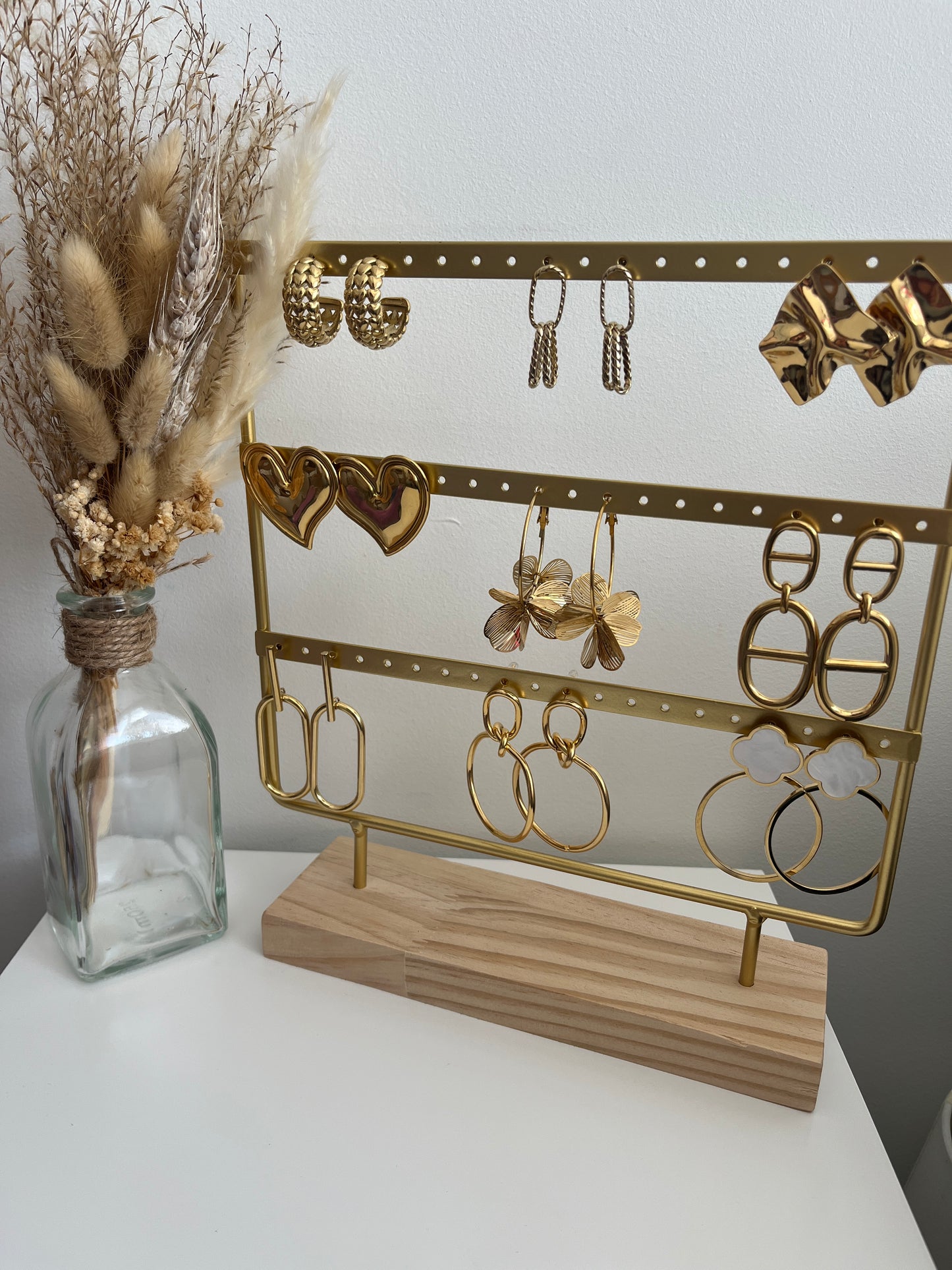 Boucles d'oreilles créole motifs coeurs