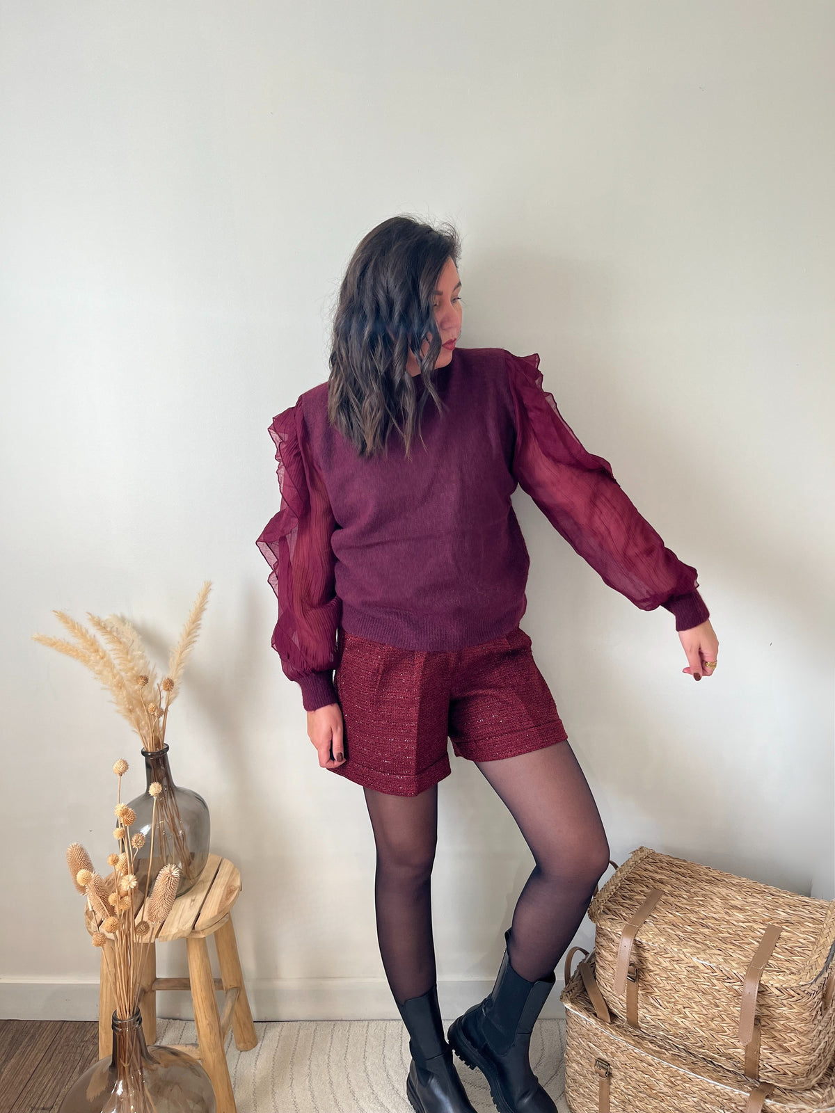 Pull "Billy" bordeaux