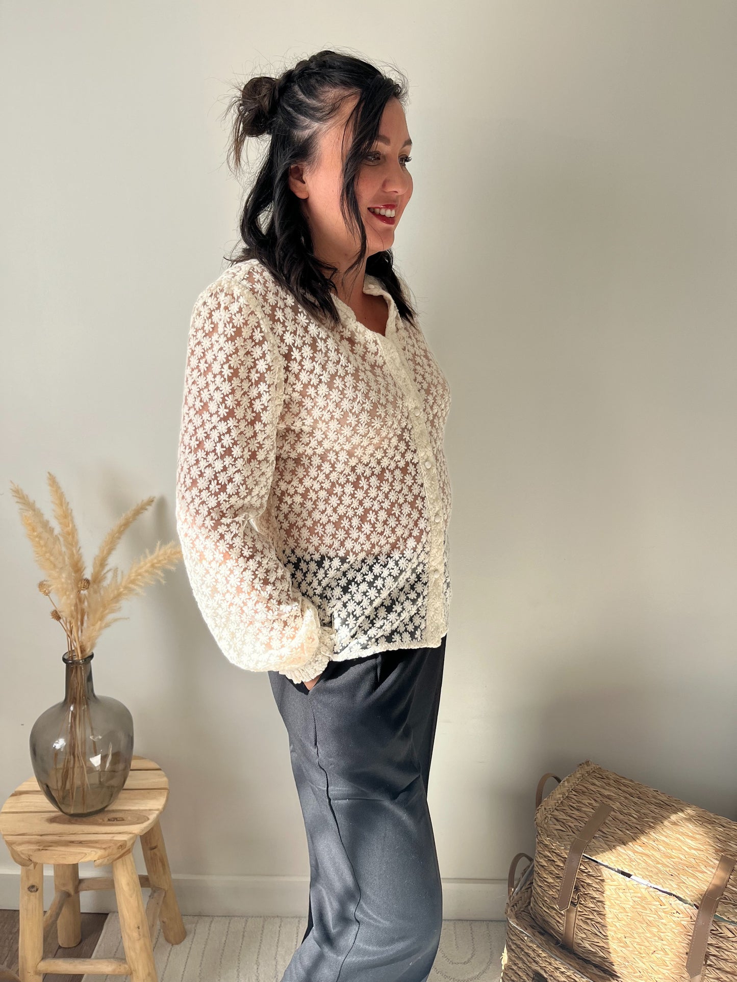 Chemise fleur "Amel"