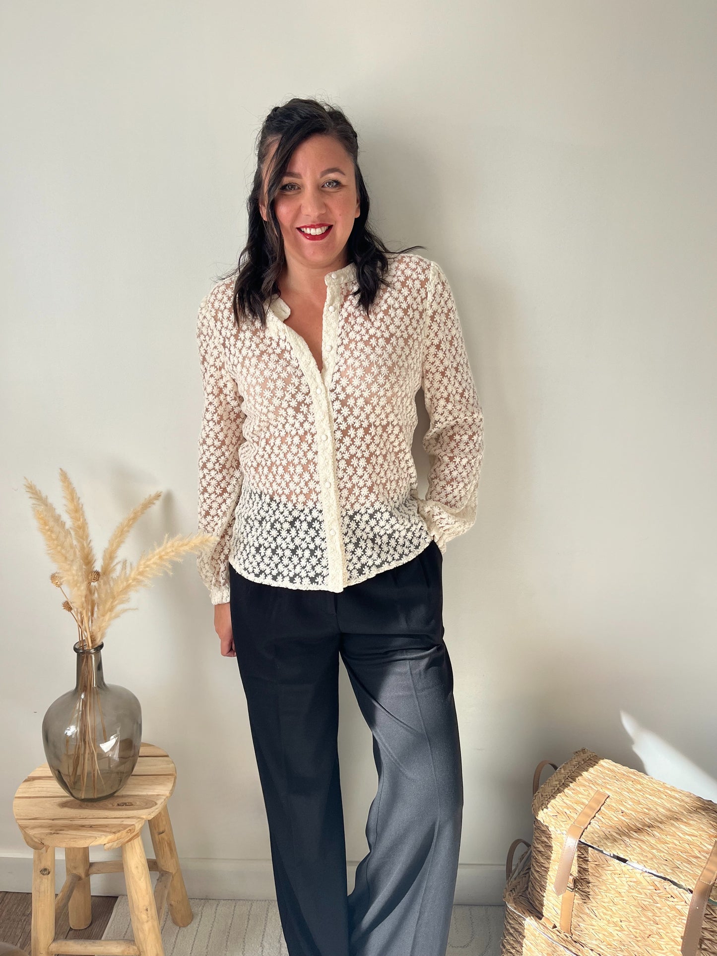 Chemise fleur "Amel"