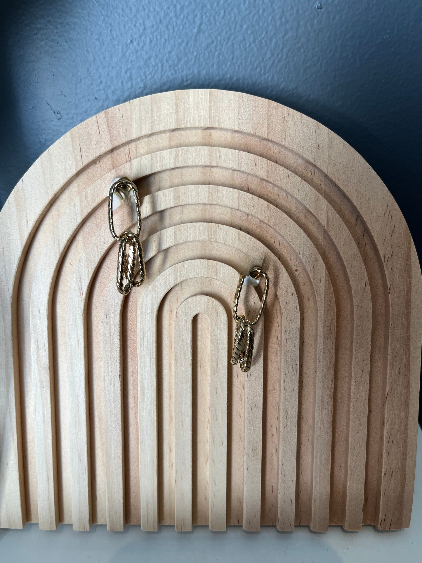 Boucles d'oreilles double anneaux
