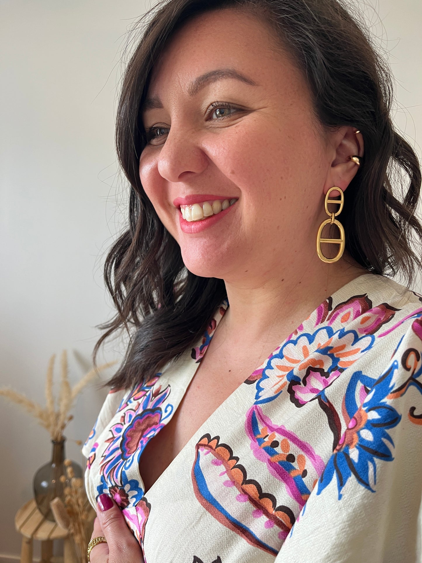 Boucles d'oreilles chaine d'ancre