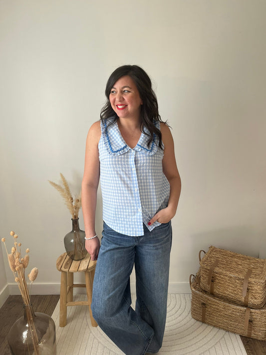 Chemisier col claudine "Cassy"