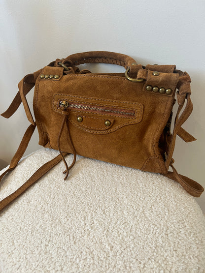 Sac camel en cuir