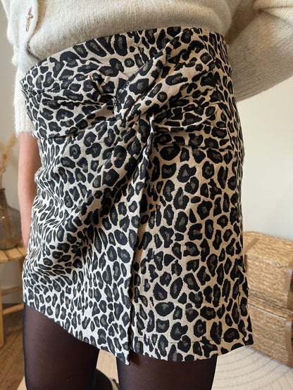 Jupe short Léopard "Alix"
