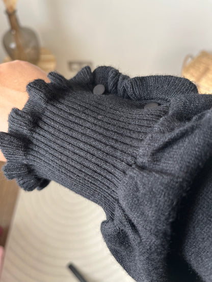 Col roulé "Amy" Noir