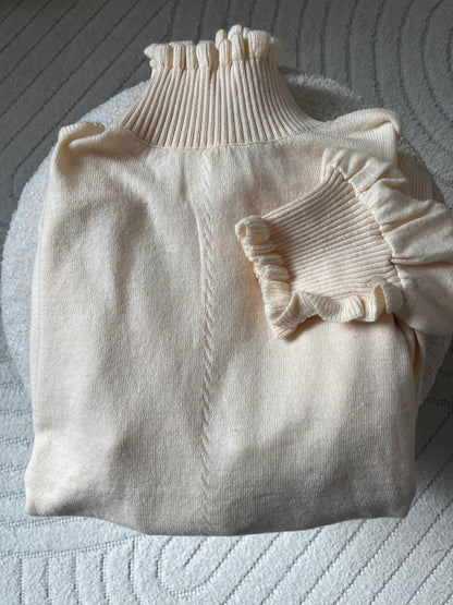 Col roulé "Amy" crème