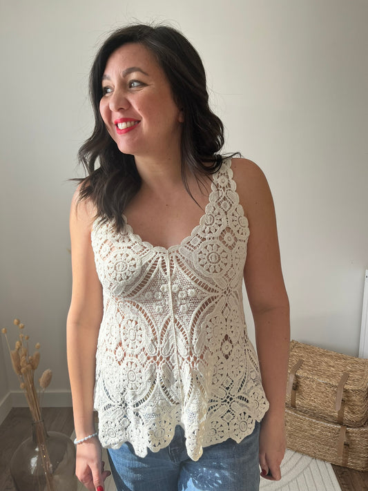 Débardeur en crochet "Cora"
