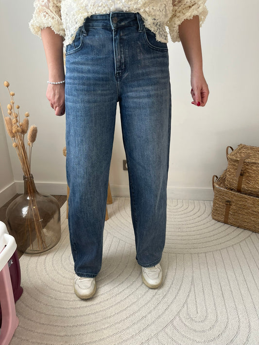 Jean enduit balloon fit "Cléa"
