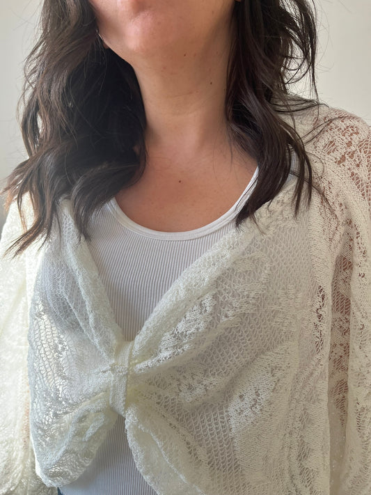 Top dentelle oversize "Calie"