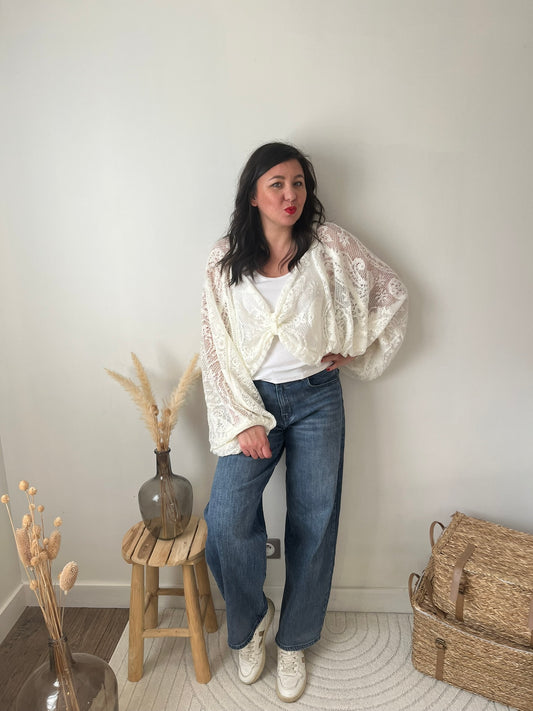 Top dentelle oversize "Calie"