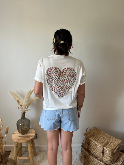 T-shirt Coeur "Dina"