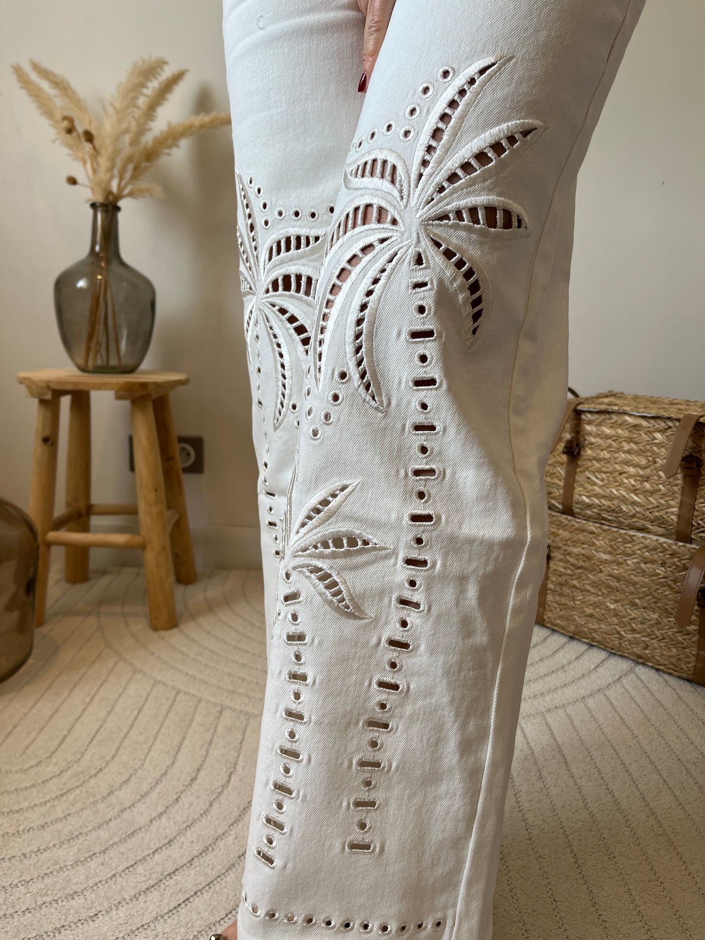 Jean bootcut Palmier "Dinaé"