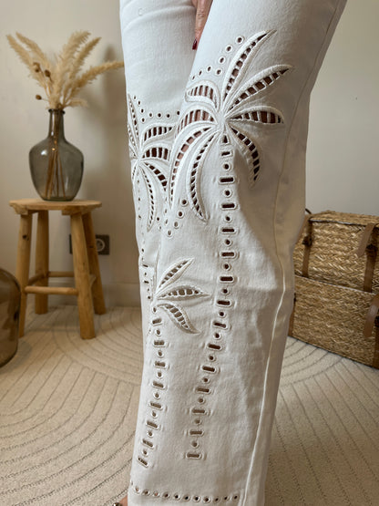 Jean bootcut Palmier "Dinaé"