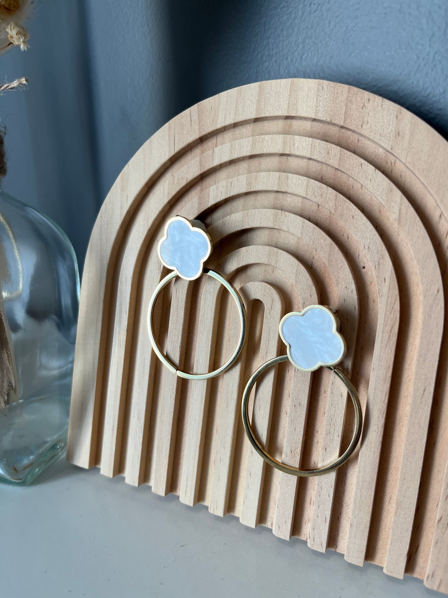 Boucles d'oreilles trèfle