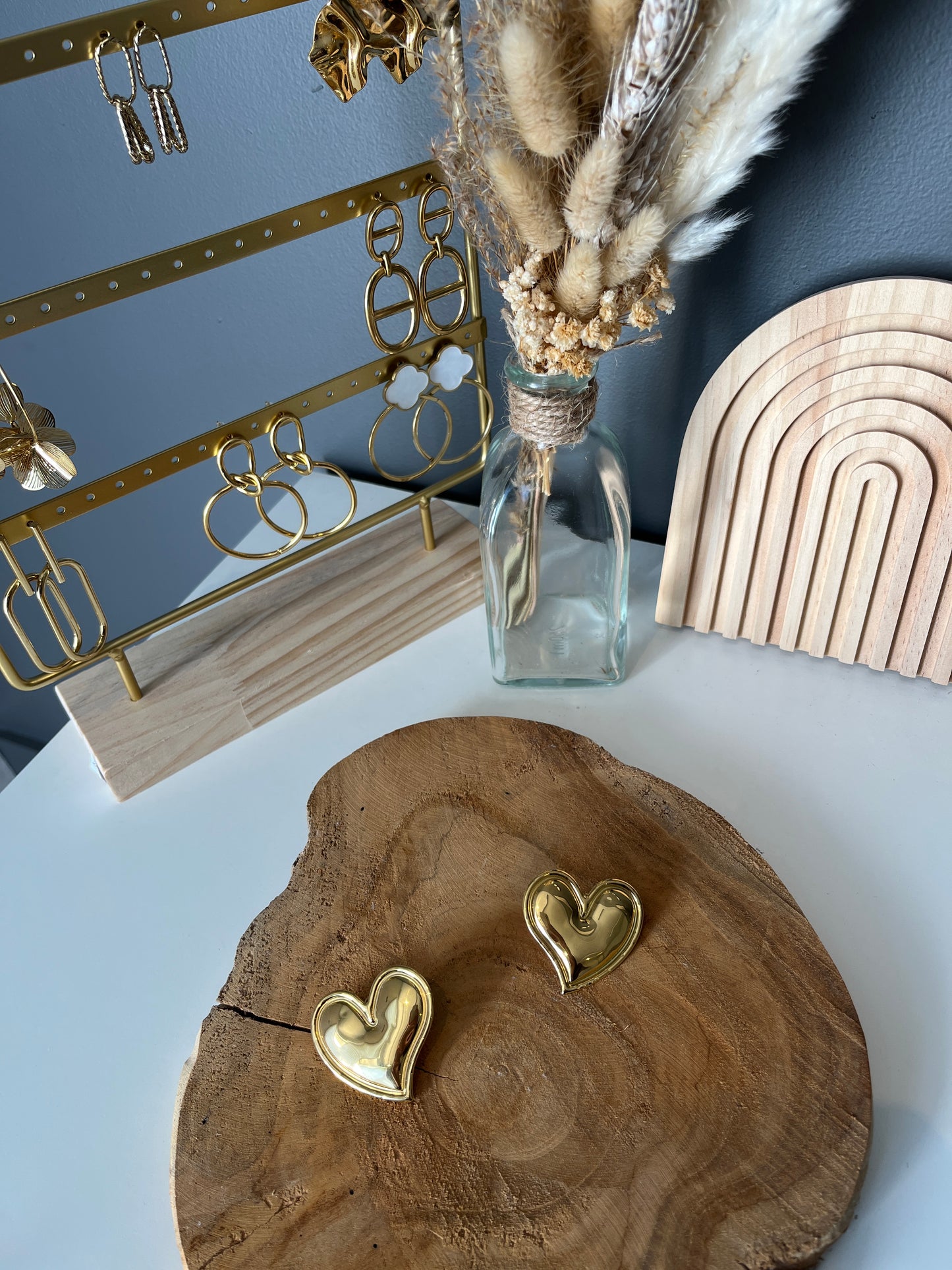 Boucles d'oreilles coeur