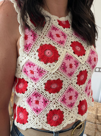 Top macramé "Erys"