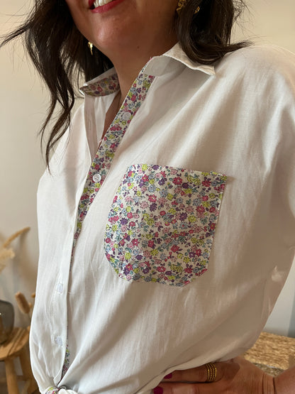 Chemise blanche  "Flora"