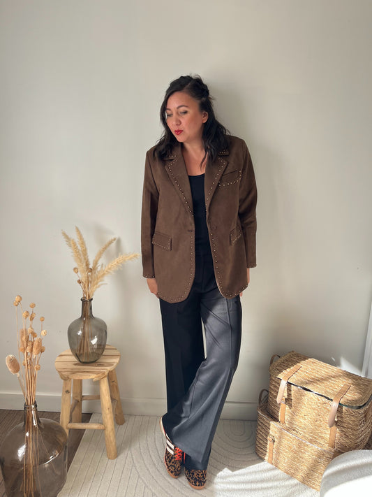 Veste blazer "Ana" marron
