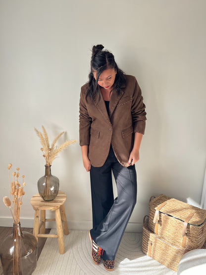 Veste blazer "Ana" marron